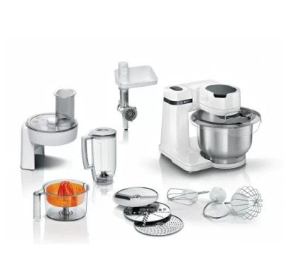 Robot de Cocina Bosch con Bowl Acero Inoxidable Blanco 3.8 l