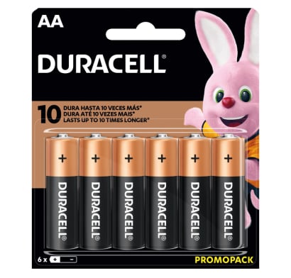 Pilas Duracell AA 6 Unidades