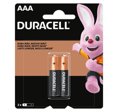 Pilas Duracell AAA 2 Unidades