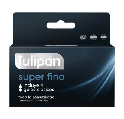 Preservativos Tulipán Super Fino 12 Unidades