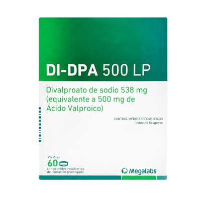 Di-Dpa 500 mg 60 Comprimidos Recubiertos LP