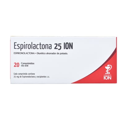 Espirolactona 25 mg 20 Comprimidos