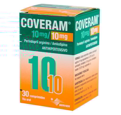 Coveram 10 mg / 10 mg 30 Comprimidos