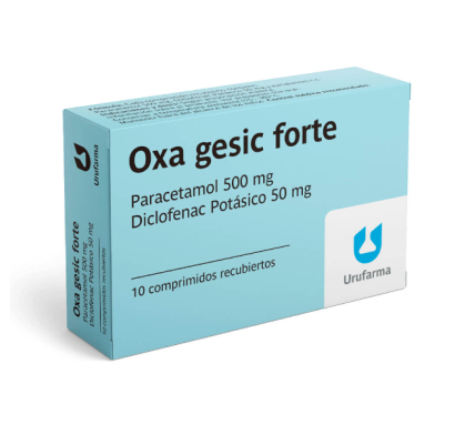 Oxa Gesic Forte 500 mg/50 mg 10 Comprimidos Recubiertos