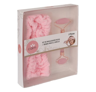 Set Calm Masajeador Facial + Vincha para Spa