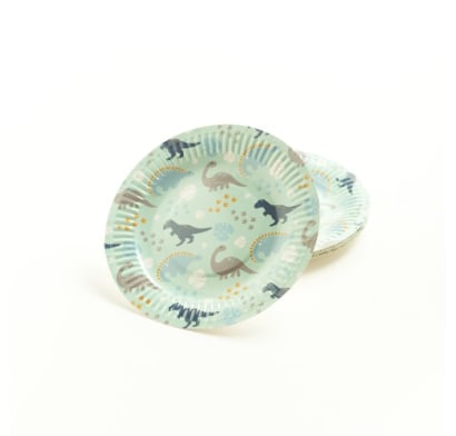 Platos Desechables Happy Paper Dinosaurio 18 Unidades