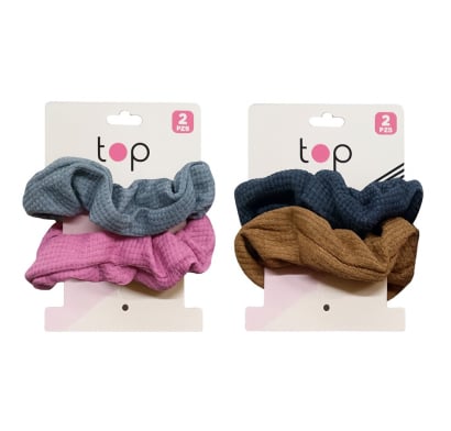 Gomitas de Pelo Top de Lana 2 Unidades Colores Surtidos