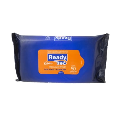 Toallitas Húmedas Ready Capitas con Aloe y Lanolina 50 Unidades