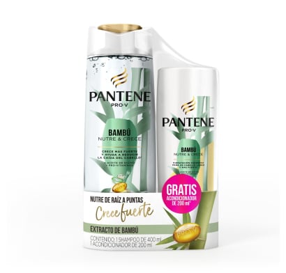 Shampoo Pantene Bambú 400 ml + Acondicionador 200 ml