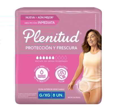Pañales para Adultos Plenitud Femme Pants G/XG 8 Unidades