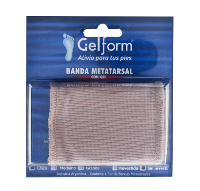 Banda Gelform Metatarsal Chica Sin Revestir