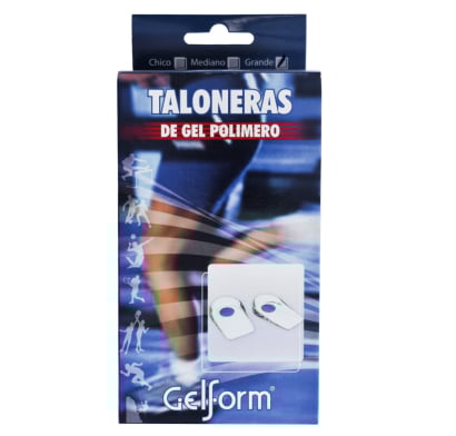 Talonera Gelform Punto Azul Talle G 1 Par
