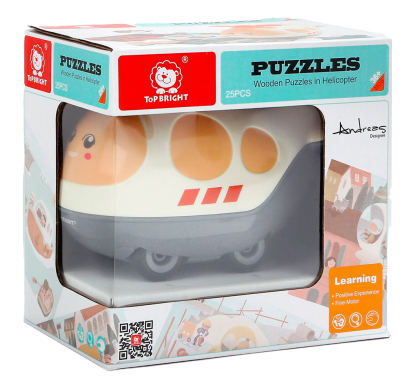 Puzzle de Madera Top Bright Helicóptero