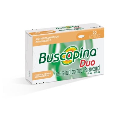 Buscapina Dúo (Paracetamol) 20 Comprimidos
