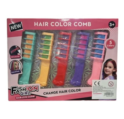 Set de Belleza Fashion Girl Juego de Peines para Teñir el Cabello 