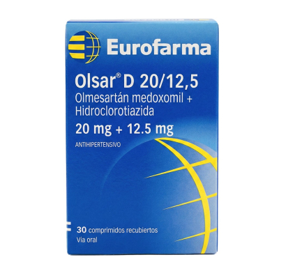 Olsar D 20 mg/12.5 mg  30 Comprimidos Recubiertos