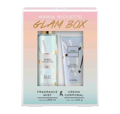 Set María Riccetto Silky Musk Fragrance Mist 200 ml + Crema Corporal 200 ml