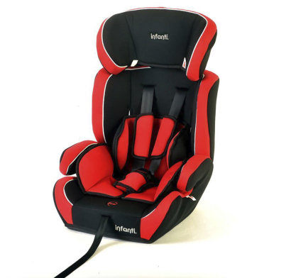 Booster Infanti Race con Respaldo Desmontable Rojo