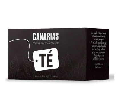 TE CANARIAS NEGRO X20 SOBRES