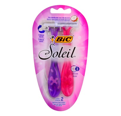 Afeitadora BIC Soleil Lila/Rosa 2 Unidades
