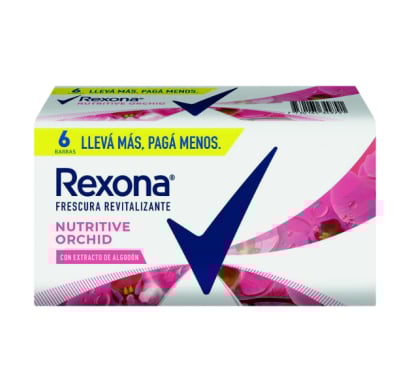 JABÓN REXONA ORCHID FRESH 6X125G 6X4