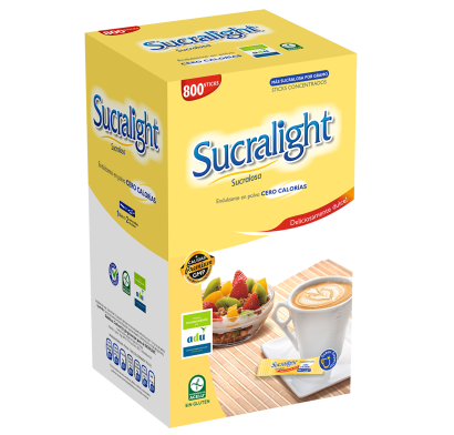 Edulcorante Sucralight Polvo 800 Bastones