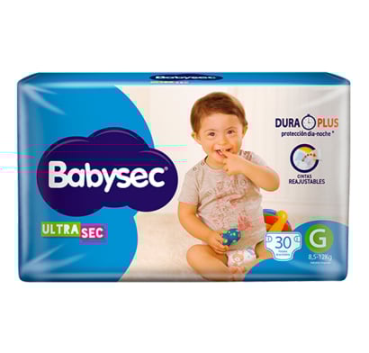 Pañales Babysec Ultra Sec G 30 Unidades
