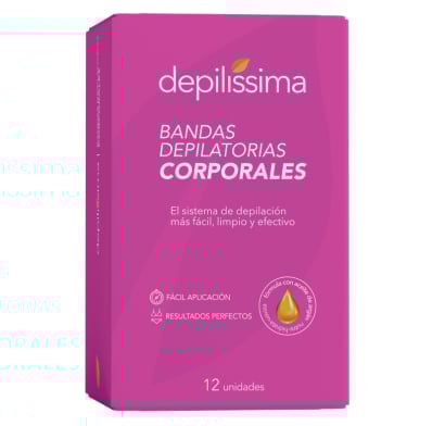 Bandas Depilatorias Depilíssima Faciales 12 Unidades