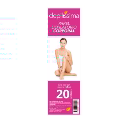 PAPEL DEPILATORIO DEPILISSIMA X20 UNIDADES