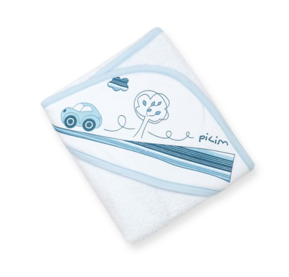 Toallón Akas Pilim Estampado con Capucha