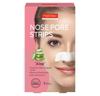 Bandas Purederm para Puntos Negros Aloe 6 Unidades