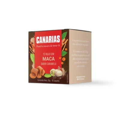 Té Rojo Canarias Maca Caramelo 10 Saquitos