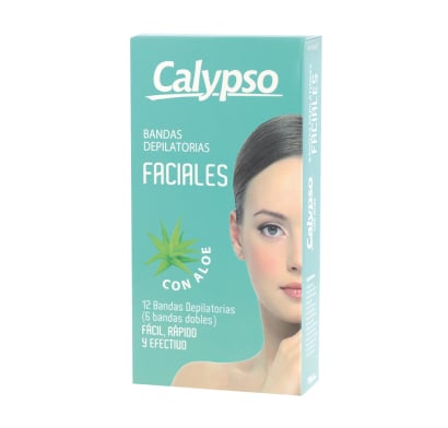 BANDAS DEPILATORIAS CALYPSO FACIAL VEGETAL