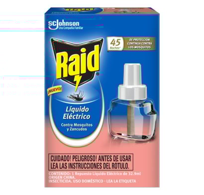 Líquido Eléctrico Floral para 45 Noches Raid 32.9 ml