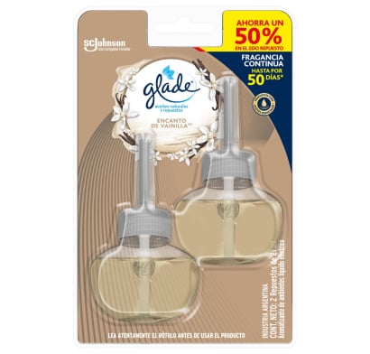 Repuestos de Aceites Naturales Glade Twin Vainilla 2 Unidades