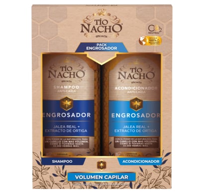 Shampoo Tío Nacho Engrosador 415 ml + Acondicionador 415 ml