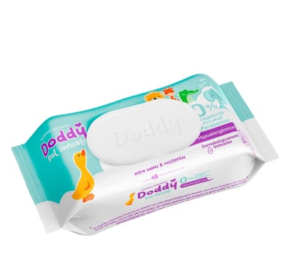 Toallitas Húmedas Doddy Piel Sensible 50 Unidades