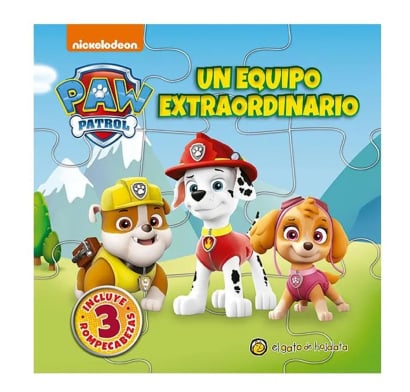 Libro Paw Patrol rompecabezas - un equipo extraordinario