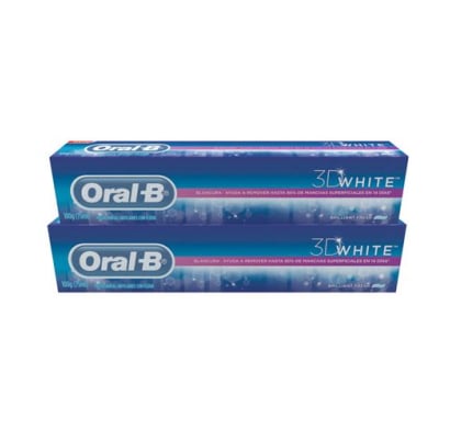 PASTA DE DIENTES ORAL B 3D WHITE X2 UNIDADES