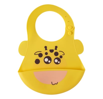 Babero de Silicona Rabbit Rosa 1 Unidad