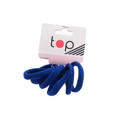 Gomitas para el Pelo Top Azul 6 Unidades