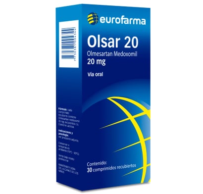 Olsar 20 mg 30 Comprimidos