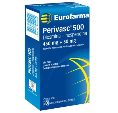 Perivasc 500 450 mg/50 mg 30 Comprimidos Recubiertos