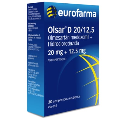 Olsar D 20 mg 30 Comprimidos