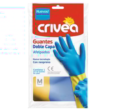 Guantes de Limpieza Crivea Doble Capa Talle M