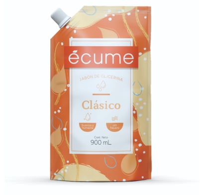 Jabón Líquido Écume Clásico para Manos Refill 900 ml