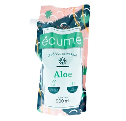 JABÓN LÍQUIDO ECUME ALOE REPUESTO 900ML.