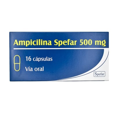 Ampicilina Spefar 500 mg 16 Cápsulas
