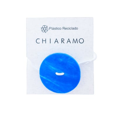 Gomita para el Pelo Chiaramo Círculo Azul 1 Unidad