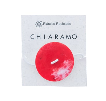 Gomita para el Pelo Chiaramo Círculo Rojo 1 Unidad